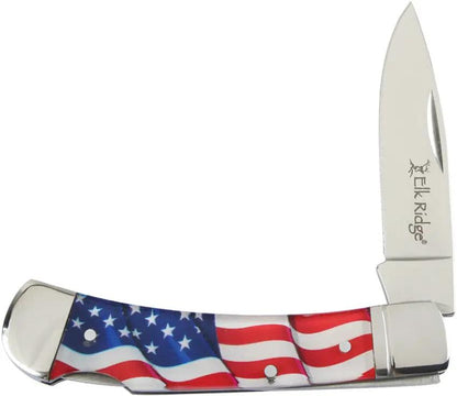 Elk Ridge Lockback Flag ER-42451-AF by Elk Ridge