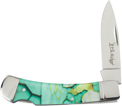 Elk Ridge Lockback Light Green ER-42451-LG by Elk Ridge