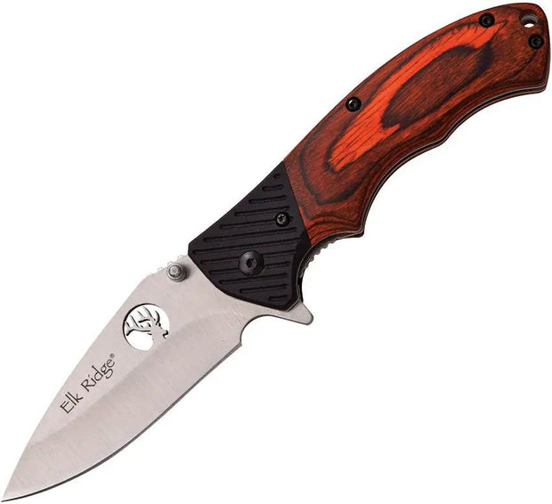 Elk Ridge Linerlock Pakkawood ER-566SPW by Elk Ridge