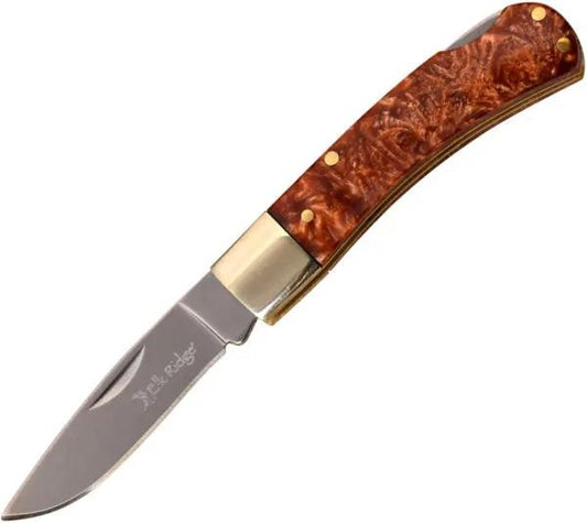 Elk Ridge Lockback Brown Resin ER-951BR by Elk Ridge