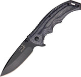 Elk Ridge Ballistic Linerlock A/O Gray ER-A004GY by Elk Ridge
