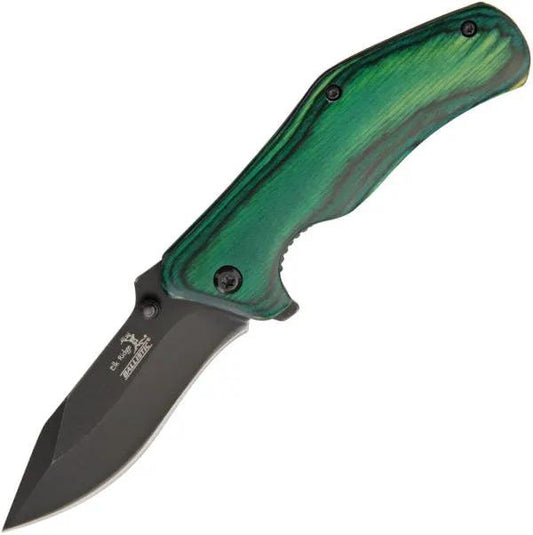 Elk Ridge Linerlock Green A/O ER-A013GW by Elk Ridge