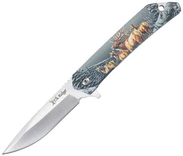 Elk Ridge Wildlife Linerlock A/O Elk ER-A2001EK by Elk Ridge