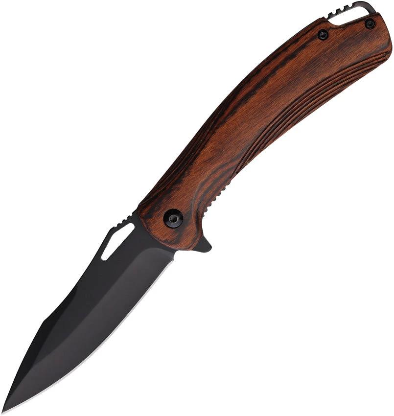 Elk Ridge Linerlock A/O Dark Brown ER-A2002DB by Elk Ridge