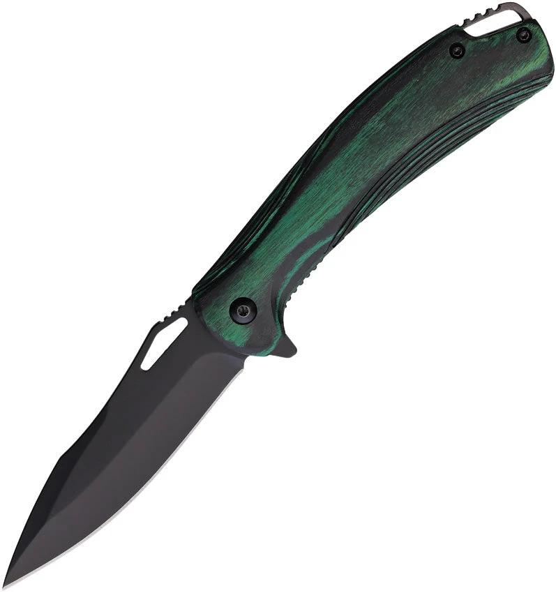 Elk Ridge Linerlock A/O Green ER-A2002GN by Elk Ridge