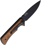 Elk Ridge Linerlock AO Knife ER-A2003BK - Assisted Opening Black Stainless Blade by Elk Ridge