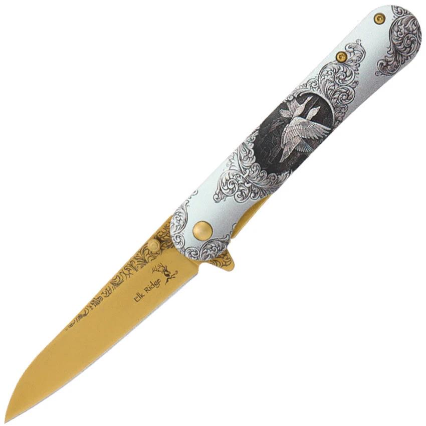 Elk Ridge Wildlife Framelock A/O Geese ER-A2007GS by Elk Ridge