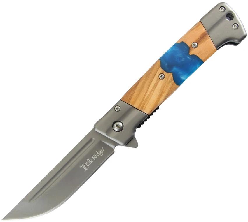 Elk Ridge Linerlock A/O Blue ER-A2019BL by Elk Ridge