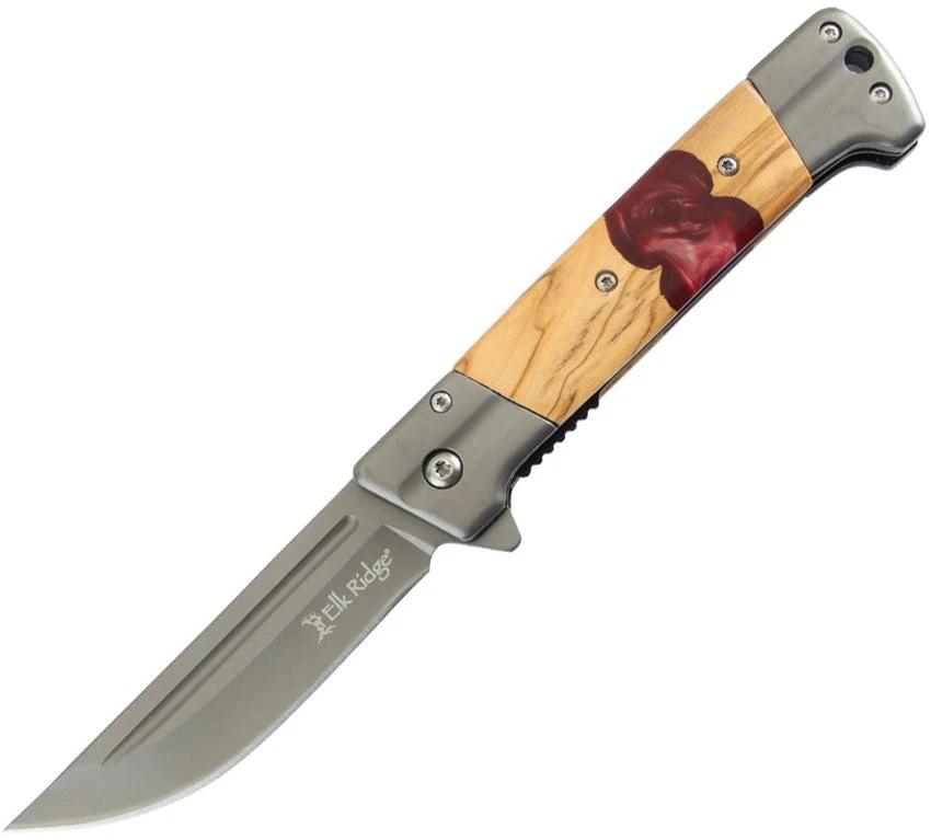 Elk Ridge Linerlock A/O Red ER-A2019RD by Elk Ridge