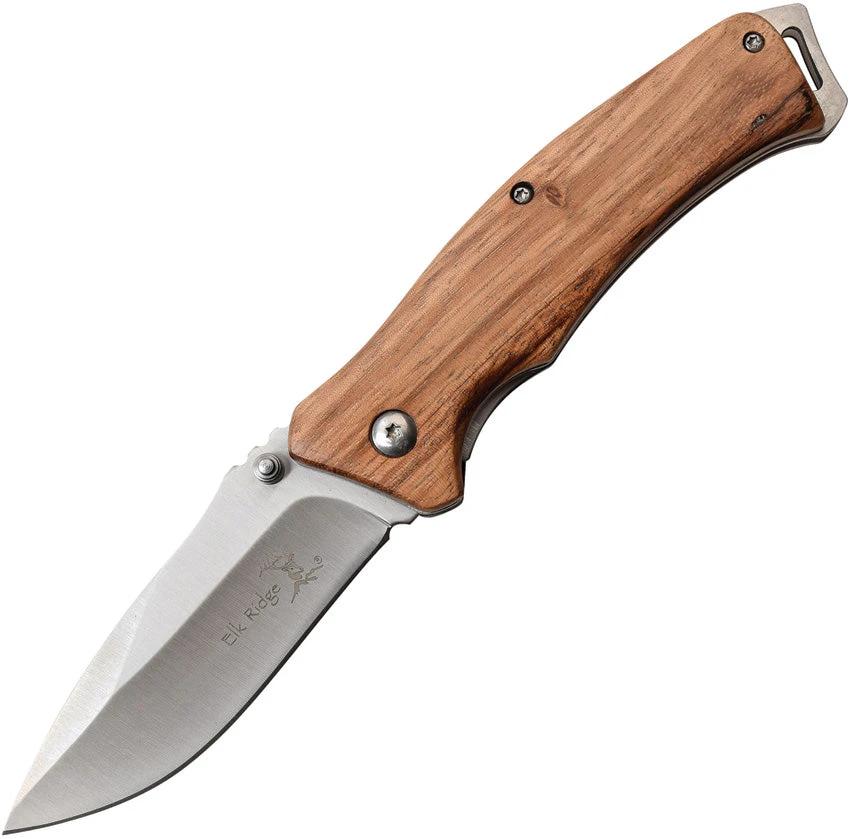 Elk Ridge Linerlock Zebrawood ER-A936ZW by Elk Ridge