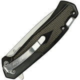 Elk Ridge Gentleman's Liner Lock ER A969BK - Assisted Opening, Satin 3Cr13 Stainless Blade, Black Wood Handle by Elk Ridge