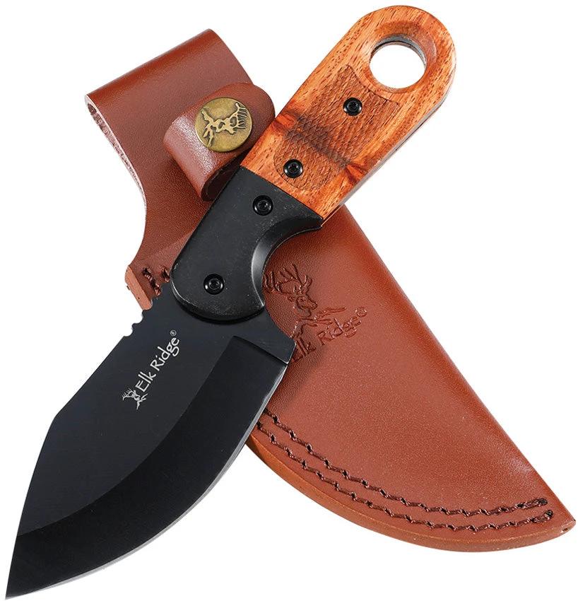 Elk Ridge Fixed Blade Black ER-FIX113BK by Elk Ridge