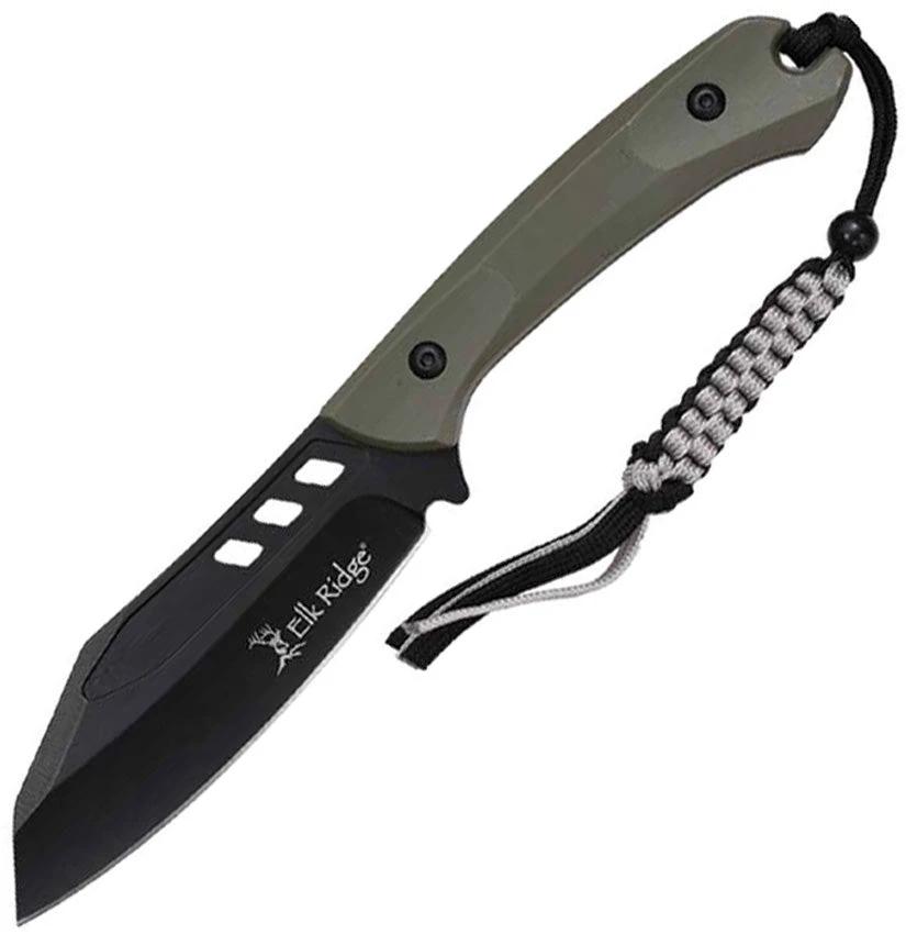 Elk Ridge Fixed Blade Green ER-FIX121GN by Elk Ridge