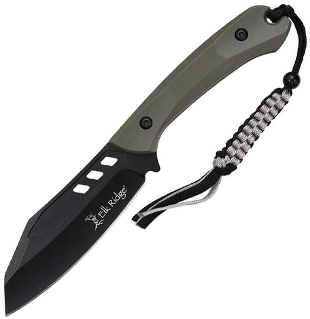 Elk Ridge Fixed Blade Green ER-FIX121GN by Elk Ridge