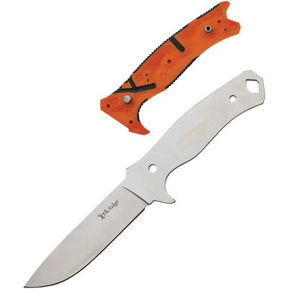Elk Ridge Trek Hunting Combo ER-TKFIX001 - Dual Blade Set With Drop Point And Gut Hook Full Tang Fire Starter Sheath by Elk Ridge