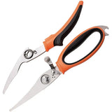 Elk Ridge Trek Spring Loaded Shears ER-TKSH001 - Spring Loaded, 3.5 Inch Partially Serrated Blades With Bottle Opener by Elk Ridge