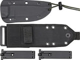ESEE Model 4 Part Serrated Survival Knife Full Tang 1095 Steel Desert Tan Micarta Handles by ESEE