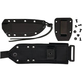 ESEE Model 4 Partially Serrated Fixed Blade Knife For Survivalists Full Tang 1095 Steel Orange G10 Handles Kydex Sheath by ESEE