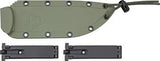 ESEE Model 6 Part Serrated Knife Full Tang 1095 Carbon Steel Micarta Handles USA Made For Outdoorsmen by ESEE