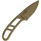 ESEE Candiru Kit Dark Earth Survival Knife With Full Tang 1095HC Blade And Fire Starter For Outdoor Enthusiasts by ESEE