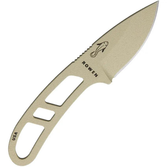 ESEE Candiru Rugged Fixed Blade Knife Tan 1095 High Carbon Full Tang Skeletonized Handle Survival Pouch For Outdoors by ESEE