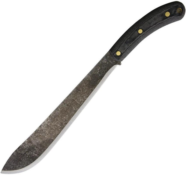 ESEE Darien Machete For Outdoor Enthusiasts With Tan Canvas Sheath 18.13 Inch Overall 12.38 Inch Blade 1075HC by ESEE