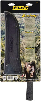 Estwing Machete EBM Forged One Piece Steel Sawback Blade With Powder Coat Finish And Rugged Rubber Handle by Estwing