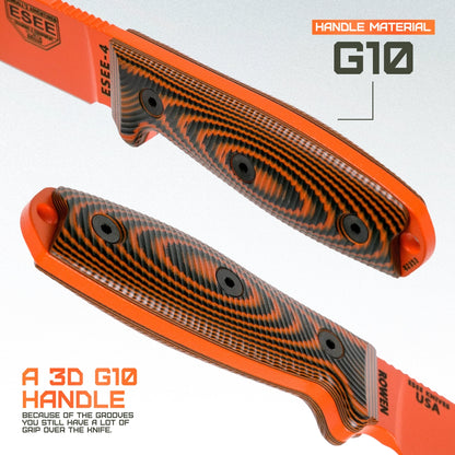 ESEE Model 4 3D Fixed Blade Orange 4POR-006