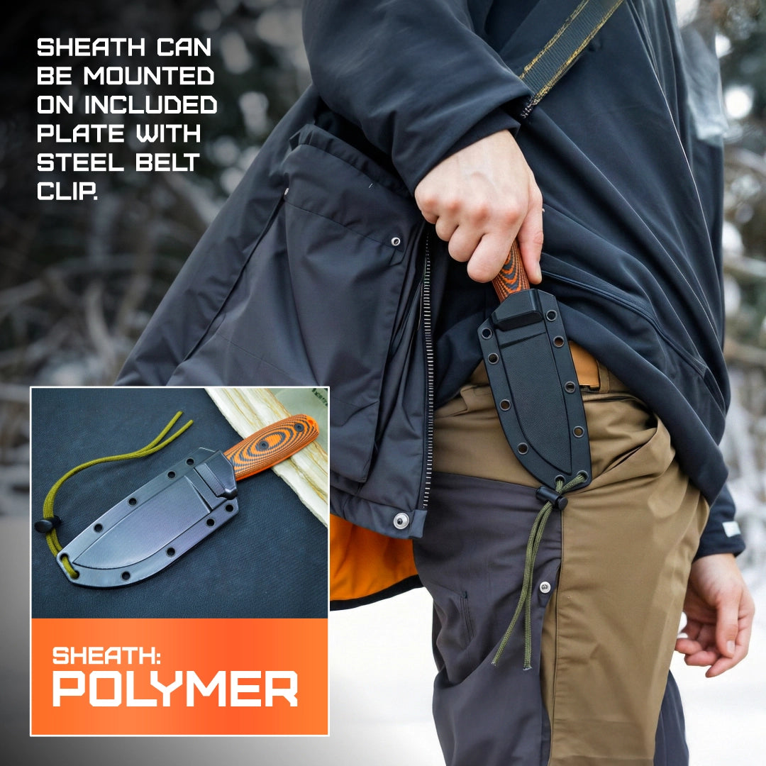 ESEE Model 4 3D Fixed Blade Orange 4POR-006