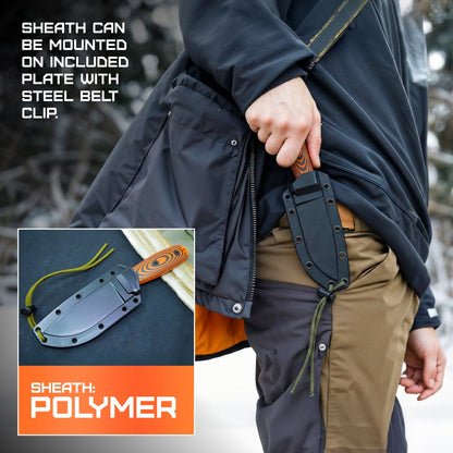 ESEE Model 4 3D Fixed Blade Orange 4POR-006