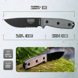 ESEE Model 4 Stainless Serrated ESEE-4S-MB-B by ESEE