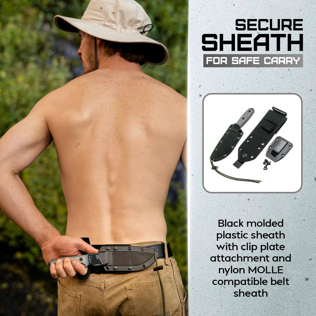 ESEE Model 4 Stainless Serrated ESEE-4S-MB-B