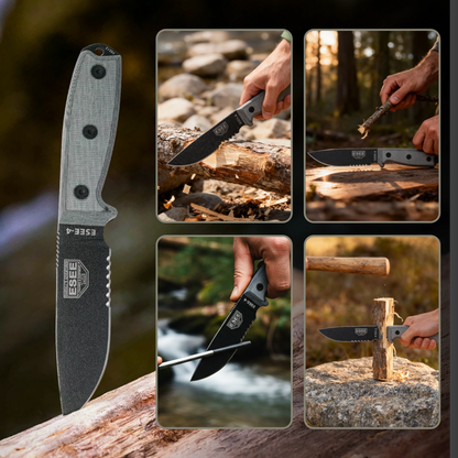 ESEE Model 4 Stainless Serrated ESEE-4S-MB-B