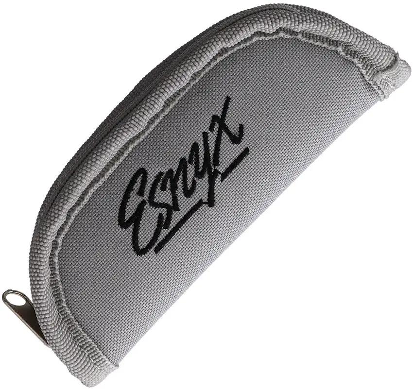 Esnyx Knives Beer Buster Jr. Linerlock - Bohler M390 Blade, Bottle Opener, Black Canvas Micarta Handle by Esnyx Knives