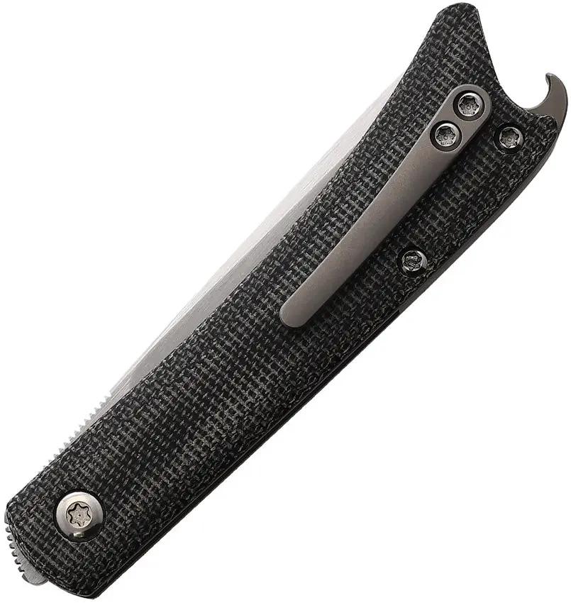 Esnyx Knives Beer Buster Jr Linerlock - M390 Blade Titanium Pocket Clip Bottle Opener by Esnyx Knives