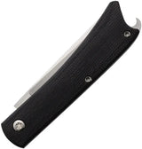 Esnyx Knives Beer Buster Jr Slip Joint ESN-BBJSJ-42 - Bohler M390 Satin Blade With Bottle Opener And Micarta Handle by Esnyx Knives