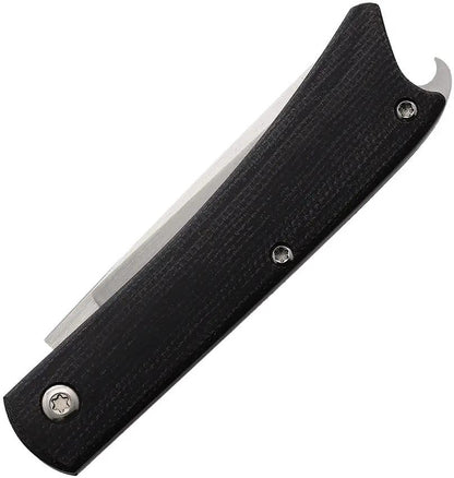 Esnyx Knives Beer Buster Jr Slip Joint ESN-BBJSJ-42 - Bohler M390 Satin Blade With Bottle Opener And Micarta Handle by Esnyx Knives