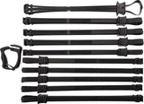 Euro Security Products Disposable Handcuffs KBT-02-B - Pack Of 10 With Cutter Black Plastic Bagged by EURO SECURITY PRODUCTS