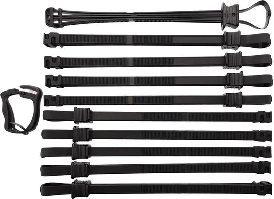 Euro Security Products Disposable Handcuffs KBT-02-B - Pack Of 10 With Cutter Black Plastic Bagged by EURO SECURITY PRODUCTS