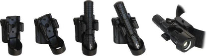 EURO SECURITY PRODUCTS Universal Flashlight Holder LHU 54 27 24 26 - 360 Degree Rotation Plastic Mount for ARTAX by EURO SECURITY PRODUCTS
