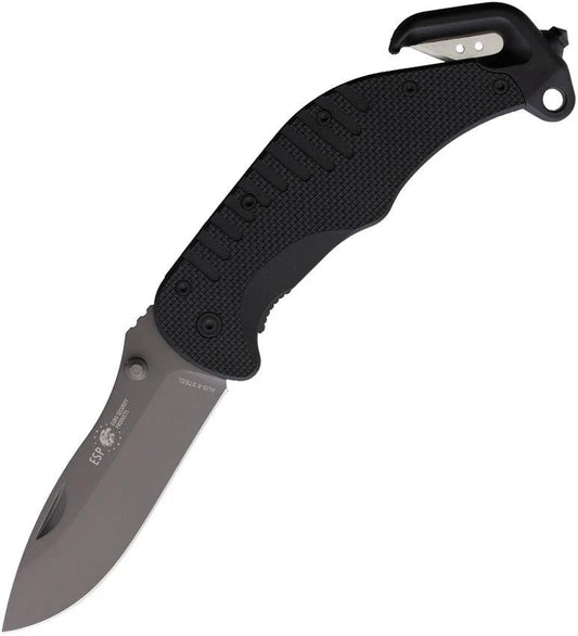 EURO SECURITY PRODUCTS Rescue Linerlock Black RK-01 by EURO SECURITY PRODUCTS