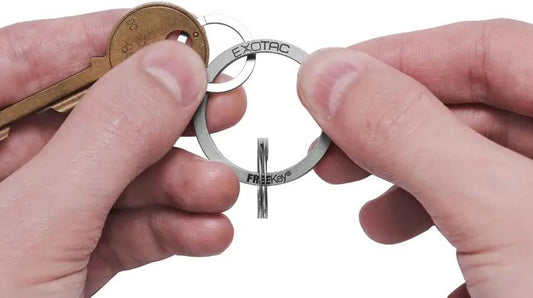 Freekey Slim System Key Ring - Save Your Fingernails With Squeeze To Open Stainless Steel Construction by Freekey