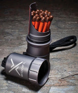 Exotac MATCHCAP XL - Survival Match Case With Strikers and 40 Kitchen Matches Capacity by Exotac