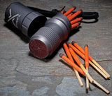 Exotac MATCHCAP XL - Survival Match Case With Strikers and 40 Kitchen Matches Capacity by Exotac
