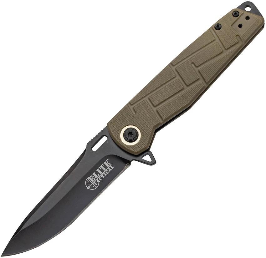 Elite Tactical Tactical Linerlock Tan ET-A001TN by Elite Tactical