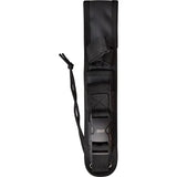 Elite Tactical Bowie Knife ET-FIX005BKS - 10 Inch Overall With 5 Inch Partial Serrated Black Blade And Rubber Handle by Elite Tactical