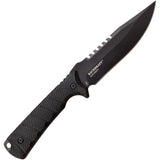 Elite Tactical Bowie Knife - 10 Inch Full Tang Black Stainless Blade With Lanyard Hole by Elite Tactical