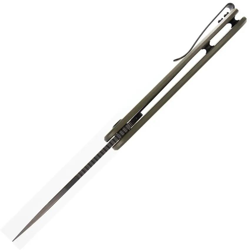 Eutektik EFD Linerlock BSW OD G10 EFD BLACKWASH OD GREEN G10 by Eutektik