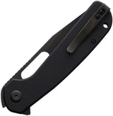 Eutektik Trinity Linerlock BSW Black TRINITY BLACKWASH BLACK G10 by Eutektik