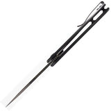 Eutektik Trinity Linerlock BSW Black TRINITY BLACKWASH BLACK G10 by Eutektik